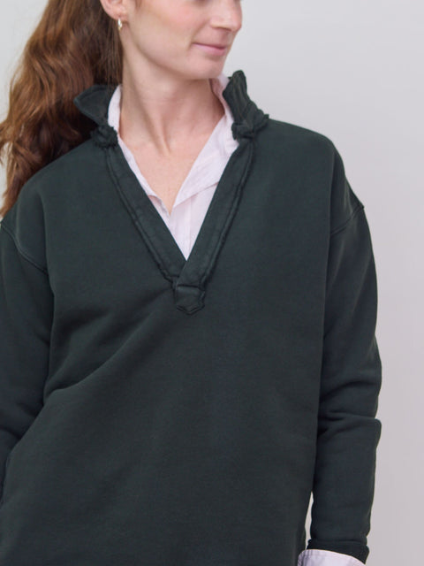 Patrick, dark green triple fleece