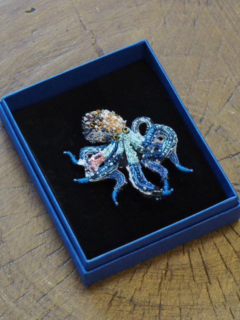 Day Octopus Brooch