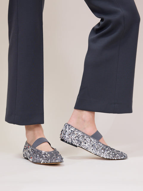 Bree, Stone Grey Sequins