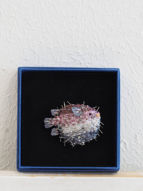 Puffer Fish Brooch