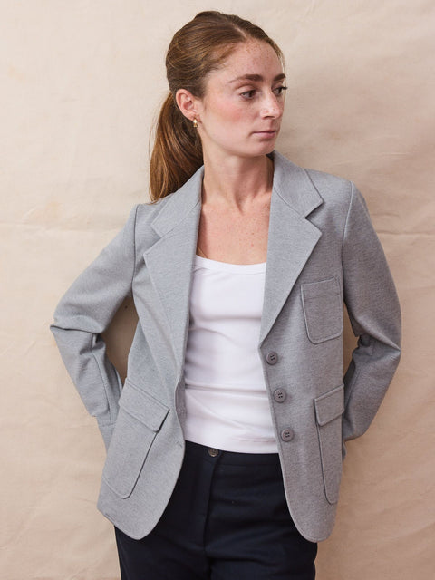 Ireland Blazer, melange grey