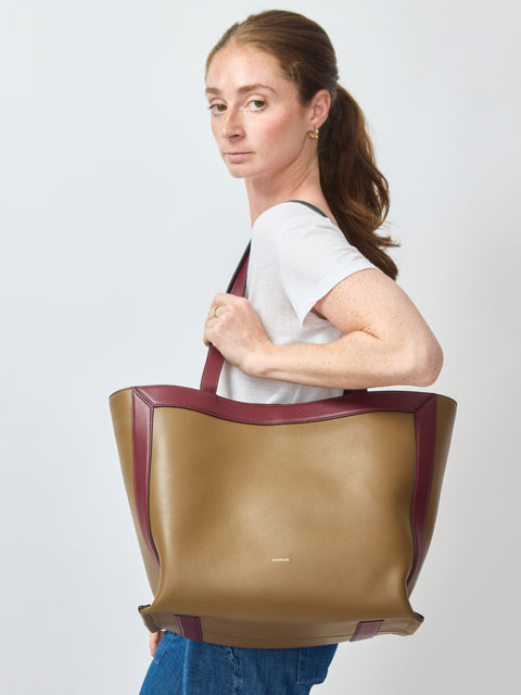 Ida Tote Medium, Cabana/Bordeaux