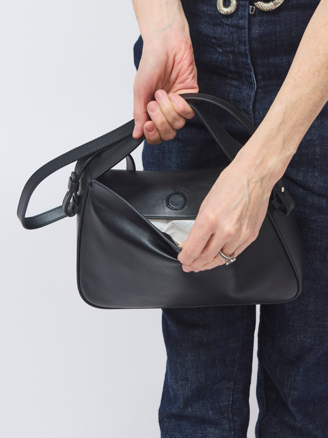 Soft Baguette, black calfskin