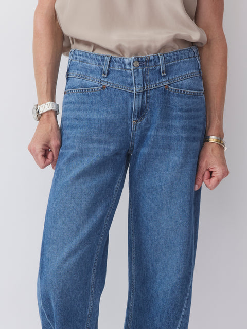 Selena Crop Indigo Bloom