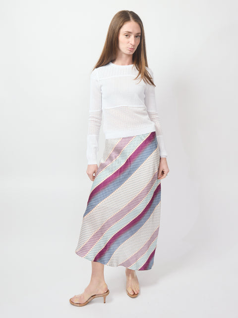 Josie Skirt, coastal stripe