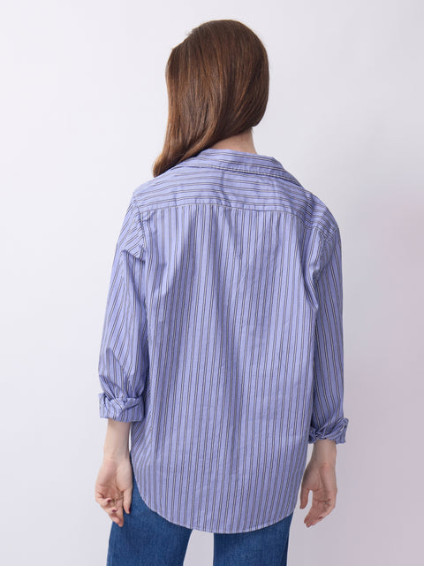 Eileen Button-Up, Blue Stripe