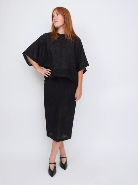 Blusa Organza, Nero