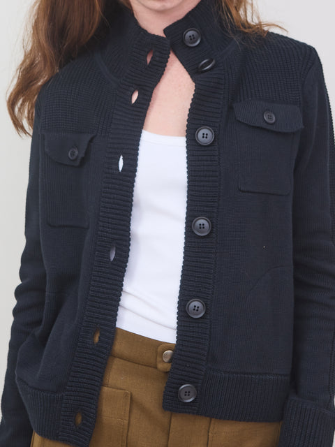 Cargo Cardigan, Black