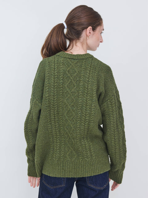 Rayna Cable Sweater, bronze