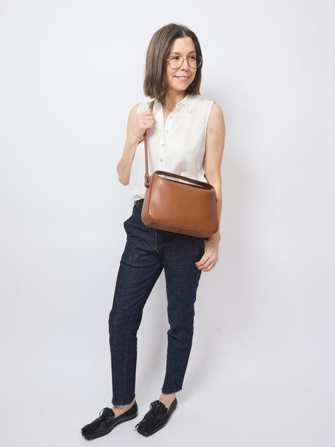 Soft Baguette, brown rush calfskin