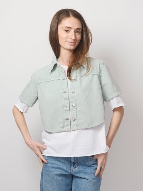 Short Sleeve Swing Shirt, Minty