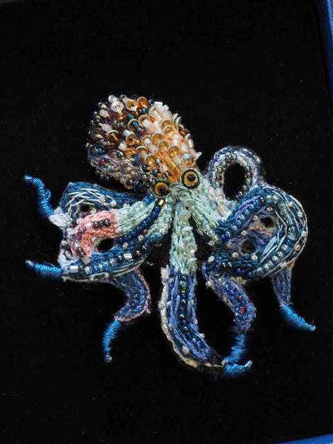 Day Octopus Brooch