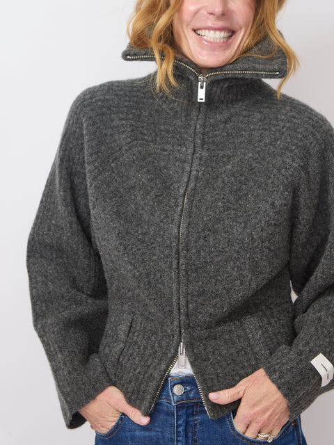 Samirra Zip, Dark Grey