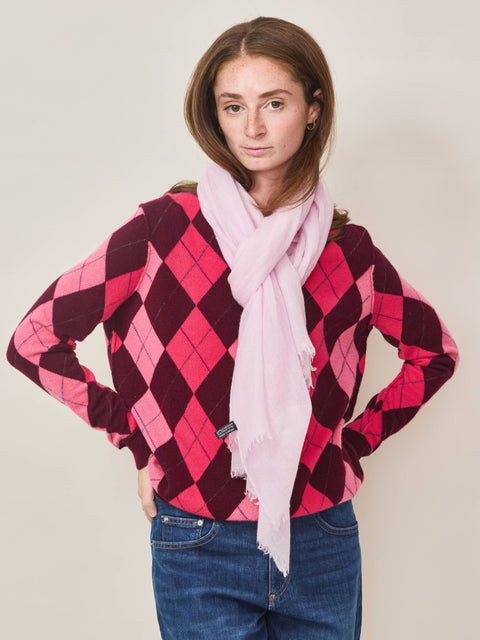 Whisper Cashmere Scarf, Blush