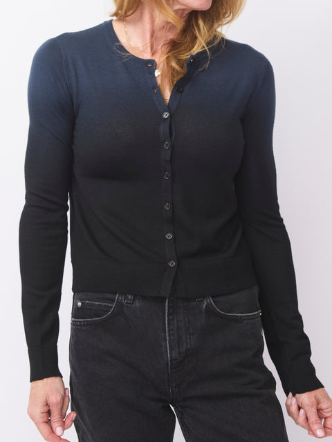 Merino Cardigan, Space Ombre