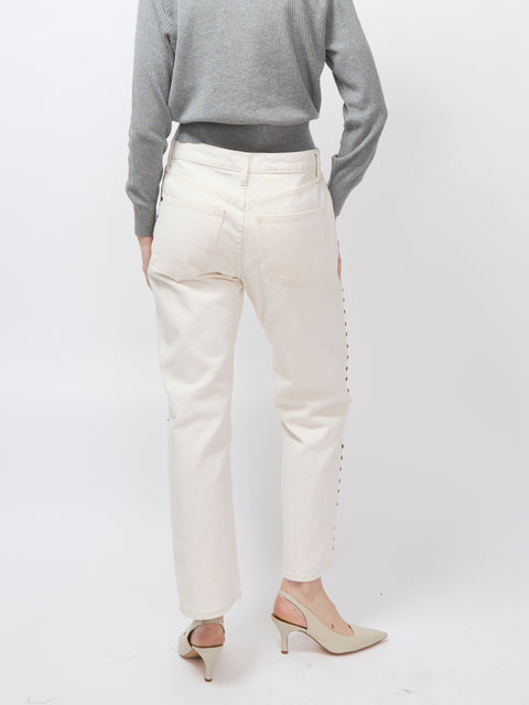 Studded Wayne Jean, natural