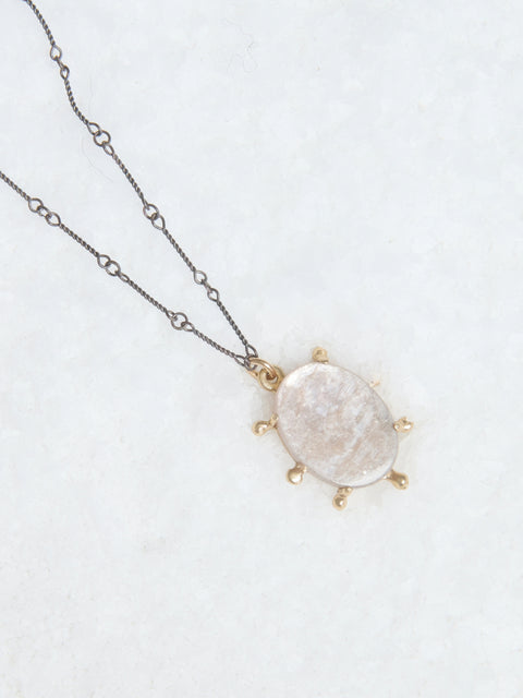 Sunburst Bronze Mica Pendant