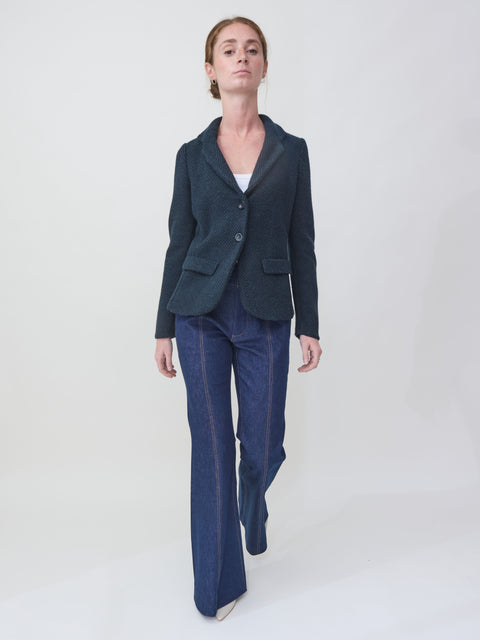 Blazer Chicco Riso, blue/charcoal/green