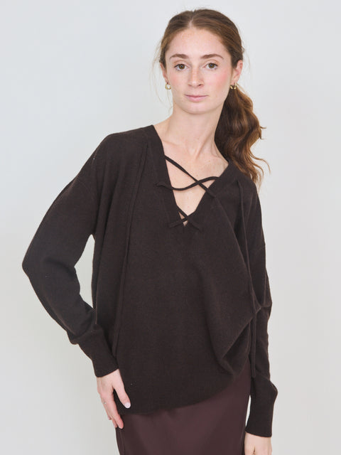 Erna Sweater, dark oak