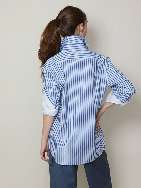 Double Shirt, Blue Stripe