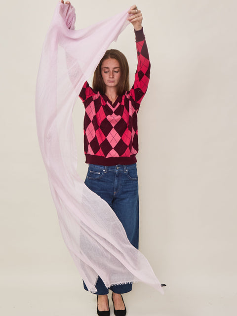Whisper Cashmere Scarf, Blush