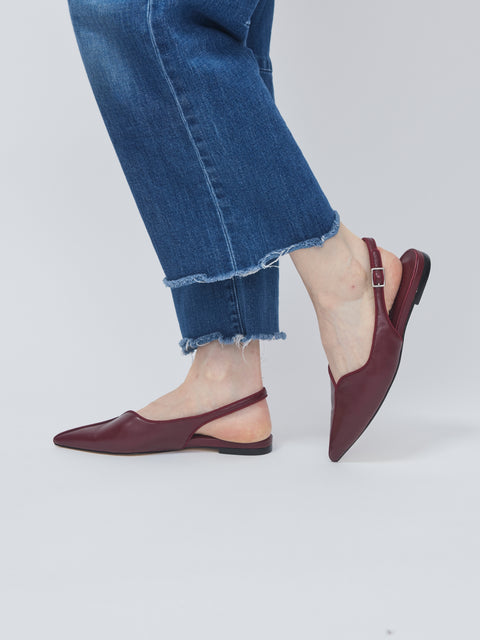 Cynthia Flat, burgundy
