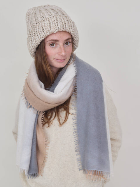 Soft Wool Roving hat, fog