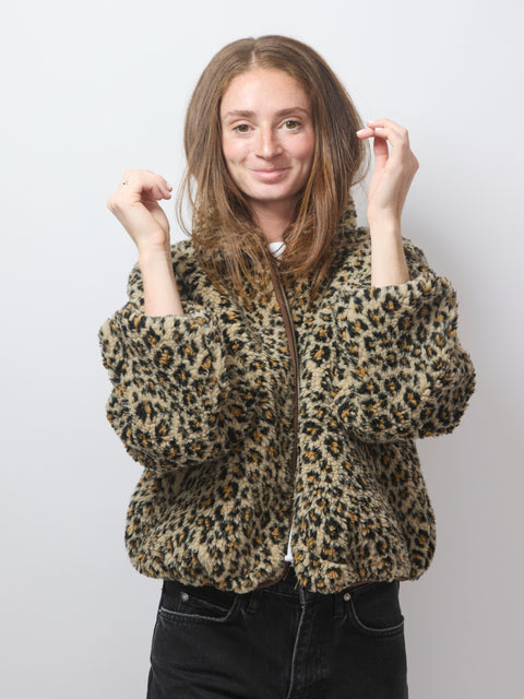 Vail Jacket, Tan Leopard