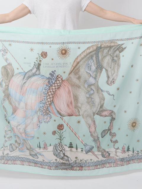 The Celestial Steed Cotton/Silk Pareo