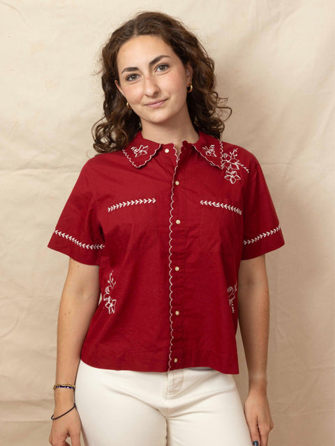 Bowling Shirt, Scarlet