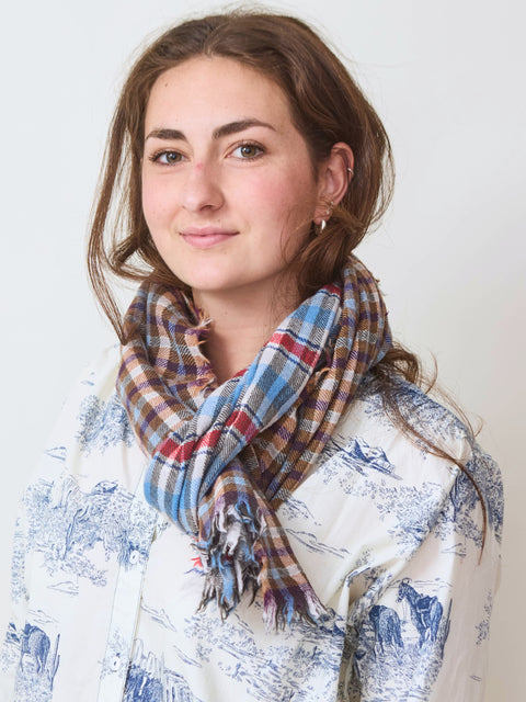 Multi Check Scarf
