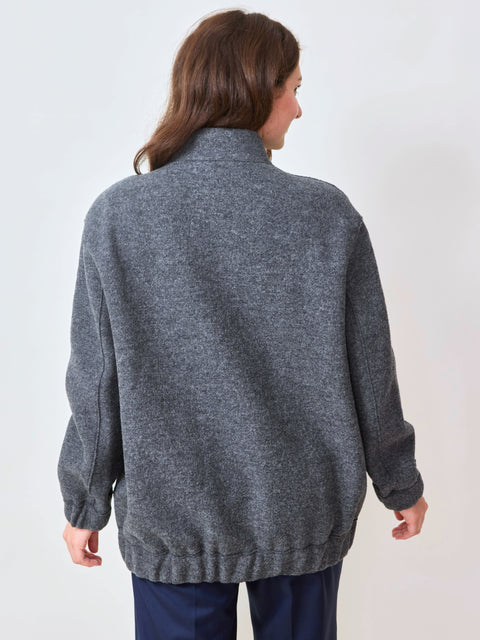 Oversized Bomber, middle grey