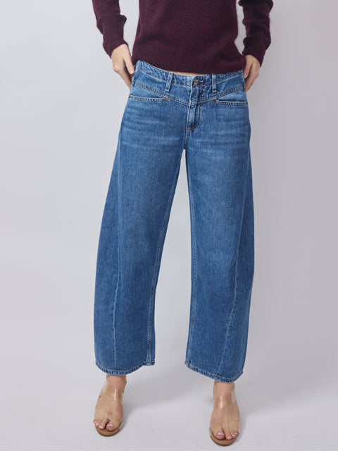 Selena Crop Indigo Bloom