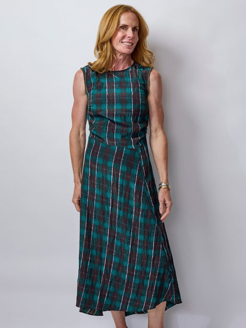 Atina, Brown Green Check