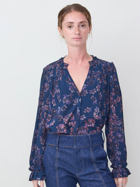 Girly Blouse, forget me not
