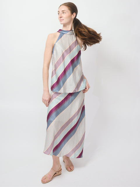 Kelly Blouse, coastal stripe