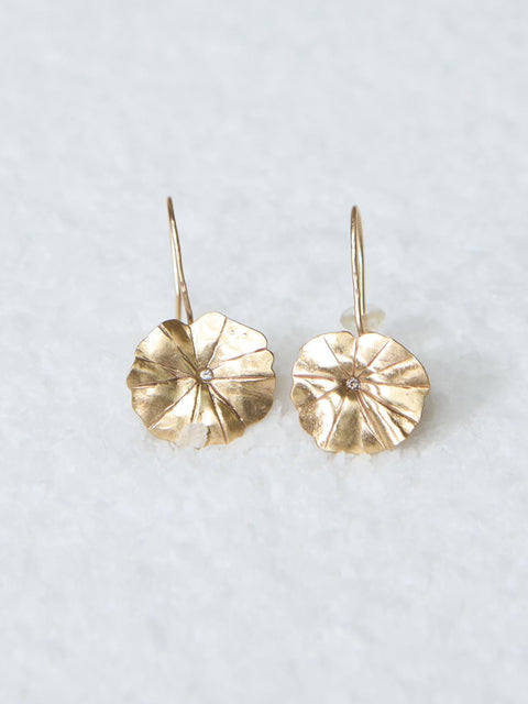 Petite Pennywort Bronze Earring