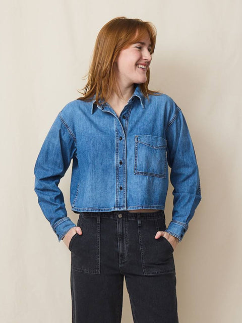 Crop Denim Shirt, Muse