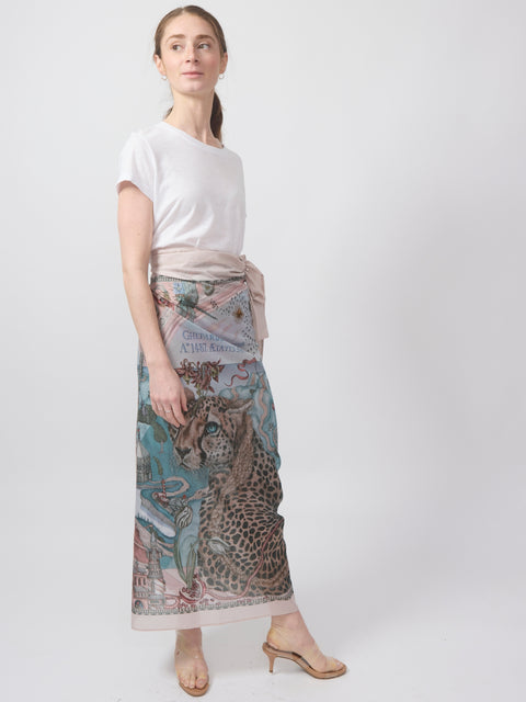 The Medici Cheetah Cotton/Silk Pareo