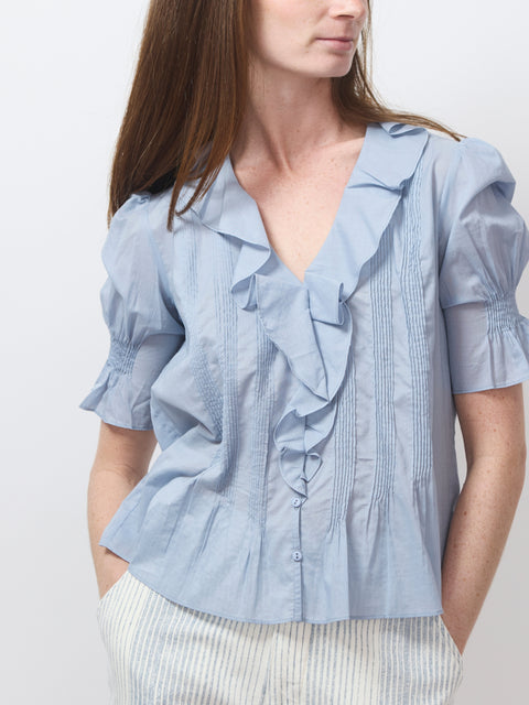 Romantic Blouse, chambray