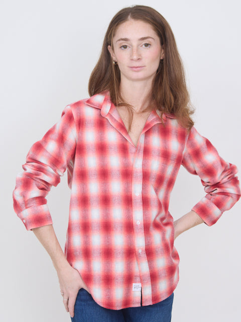 Barry, Dark Pink/White Plaid