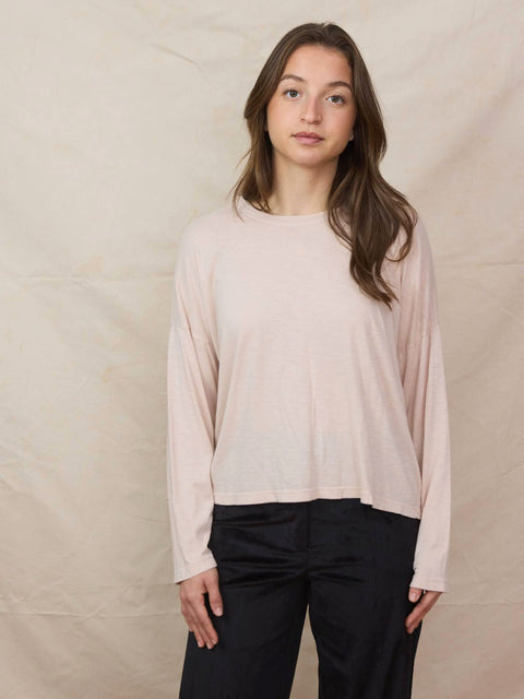 L/S Relaxed Tee, blush