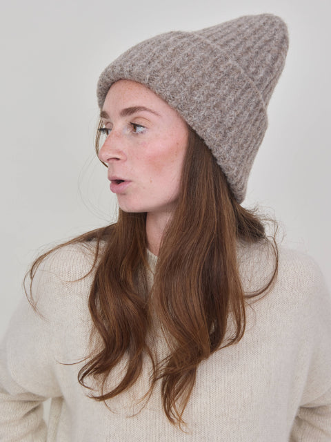 Giles Alpaca Hat, oatmeal