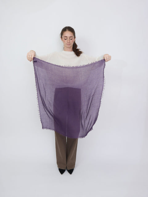Cashmere Whisper Neckerchief, Plum