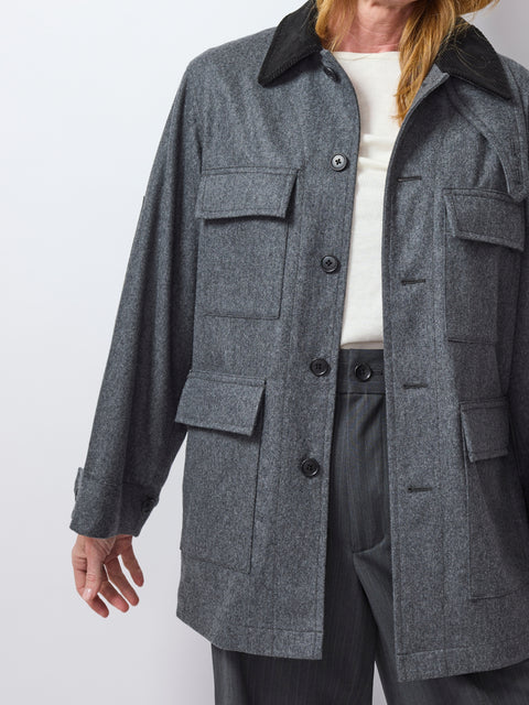 Greta Jacket, grey flannel
