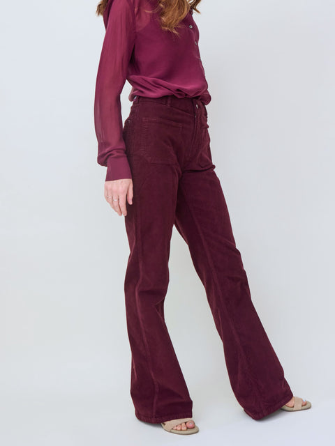 Dompay, bordeaux corduroy