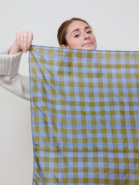 Light Silk Cowboy Scarf, Guthrie in Forest