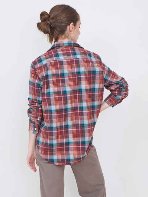 Eileen, Wine/Green Plaid