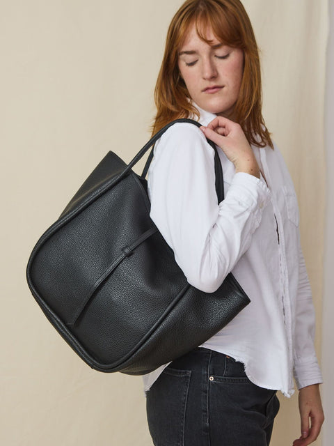 Ellis Hobo Tote, Black