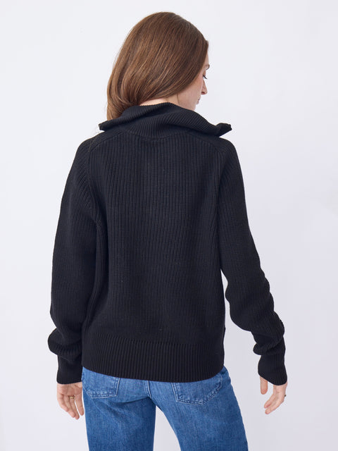 Devon Funnel Zip, Black
